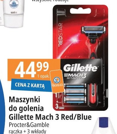 Maszynka do golenia + 3 wkłady Gillette promocja