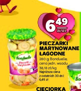 Pieczarki marynowane łagodne Bonduelle promocja