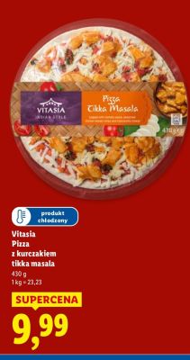 Pizza Vitasia z kurczakiem tikka masala promocja w Lidl