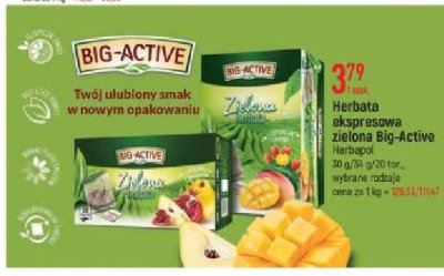 Herbata z pigwą i granatem Big-active herbata zielona promocja