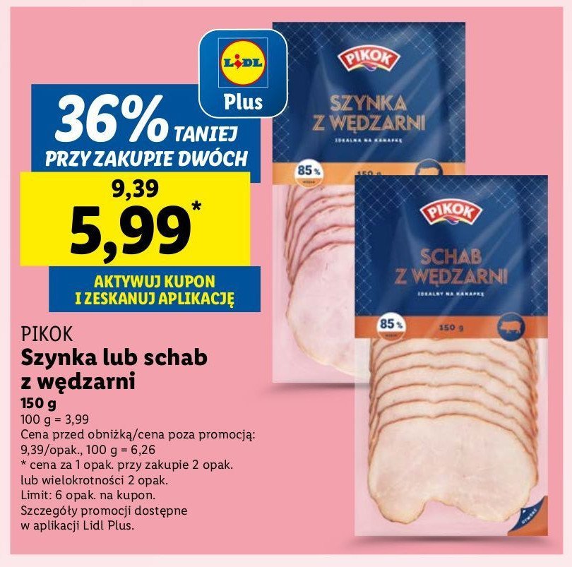 Schab z wędzarni Pikok promocja w Lidl