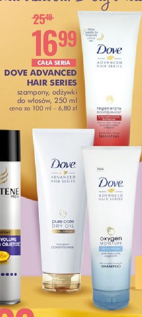 Szampon regenerate nourishment Dove advanced hair series promocja