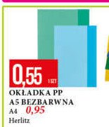Ok艂adka przezroczysta a5 Herlitz promocja