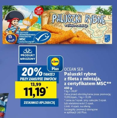 Paluszki rybne z mintaja Oceansea promocja
