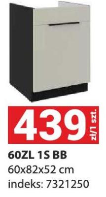 Szafka kuchenna 60ZL 1S BB promocja w Merkury Market