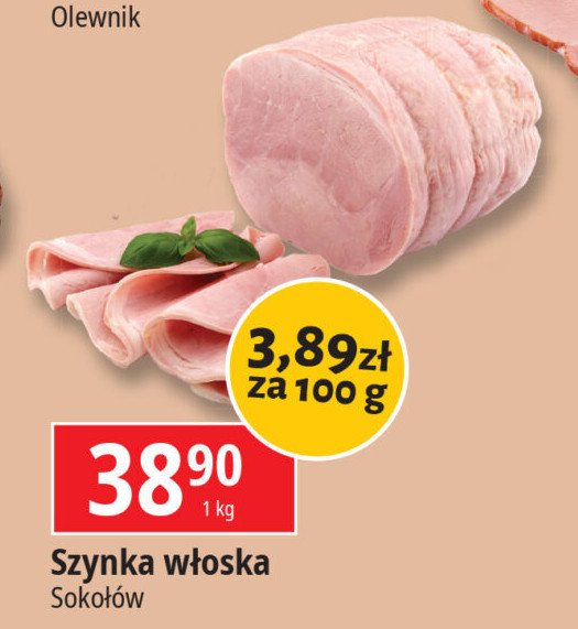 Szynka włoska Sokołów promocja w Leclerc