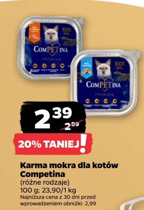 Mus z łososiem Competina promocja