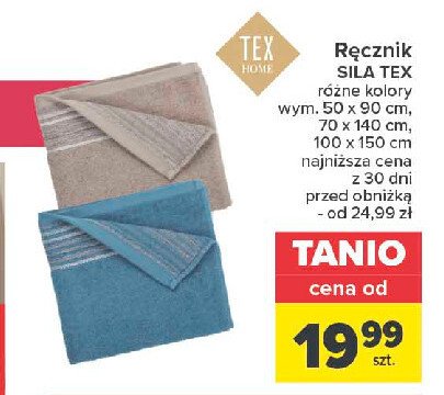 Ręcznik sila 70 x 140 cm Tex promocja