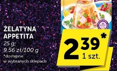 Żelatyna Appetita promocja w Groszek