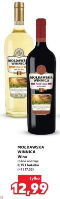 Wino Mołdawska Winnica czerwone promocja w Kaufland