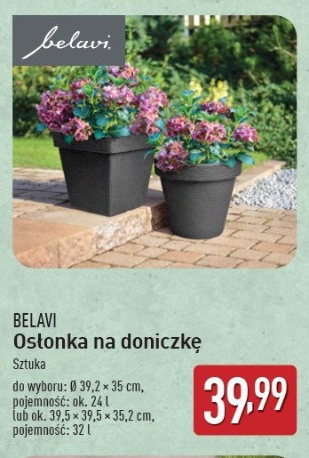 Osłonka na doniczkę 24 l BELAVI promocja w Aldi