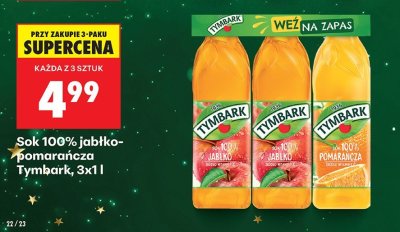Sok 100% jabłko  promocja w Biedronka