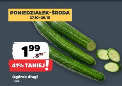 Ogórek długi 1 szt. Netto promocja w Netto