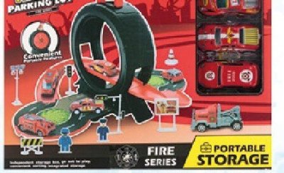 Parking policyjny, straż pożarna z akcesoriami promocja w Arhelan