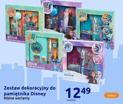 Zestaw dekoracyjny do pamiętnika Disney różne warianty promocja w Action