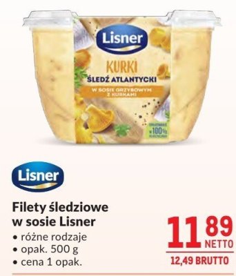 Filety śledziowe w sosie Lisner różne rodzaje promocja w Makro