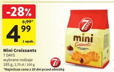 Mini Croissants 7 DAYS wybrane rodzaje promocja w Intermarche