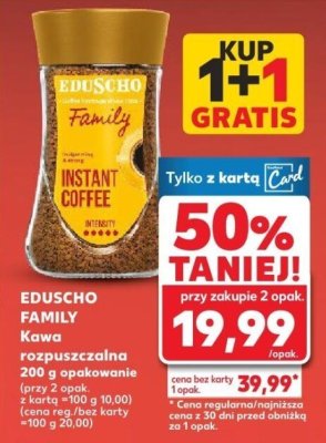 Kawa rozpuszczalna 1+1 GRATIS promocja w Kaufland