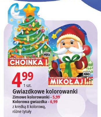 Kolorowanka gwiazdka promocja