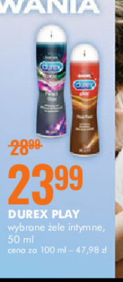 Żel intymny perfect glide Durex play promocja