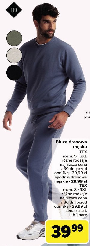 Spodnie dresowe męskie s-xxl Tex promocja