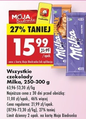 Czekolada toffee wholenut Milka promocja