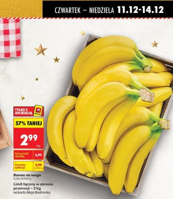 Banan na wagę promocja w Biedronka