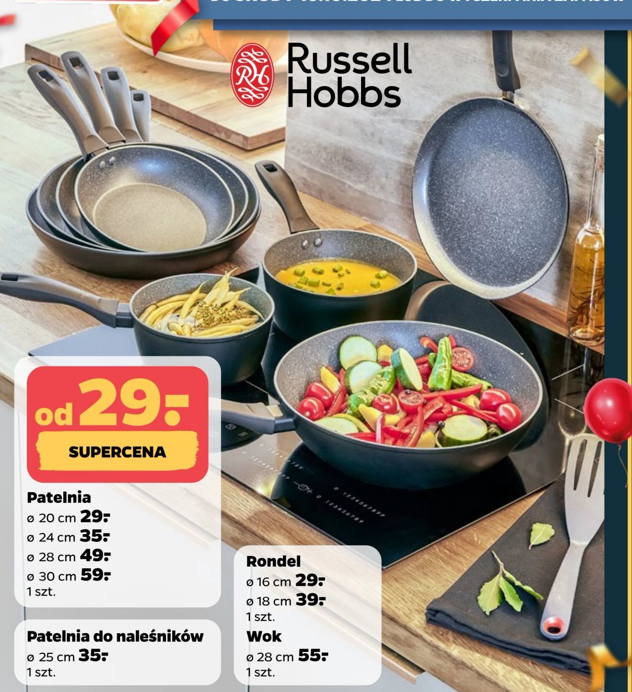 Patelnia do nalesników 25 cm Russell hobbs promocja