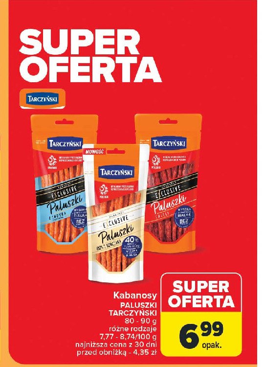 Kabanosy z chilli Tarczyński exclusive promocja w Carrefour Market