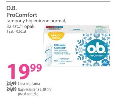 Tampony O.B. ProComfort promocja w Hebe
