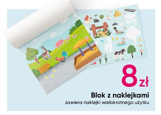 Blok z naklejkami promocja w Pepco