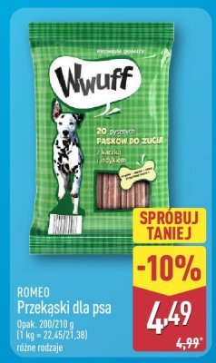 Przysmaki dla psa różne rodzaje promocja w Aldi