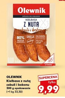 Kiełbasa z nutą cebuli i bekonu Olewnik promocja
