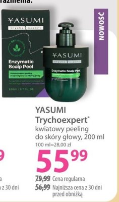 Peeling kwiatowy do skóry głowy YASUMI Trychoexpert promocja w Hebe