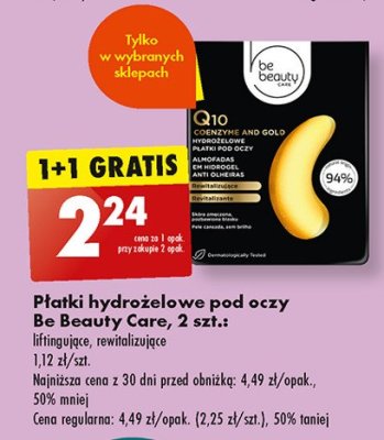 Hydrożelowe płatki pod oczy q10 Be beauty care promocja