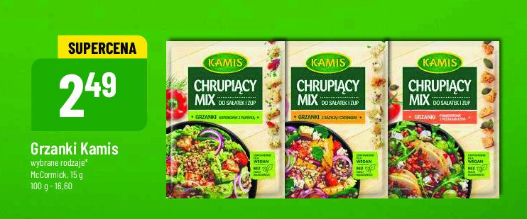 Grzanki z bazyli膮 Kamis chrupi膮cy mix promocja