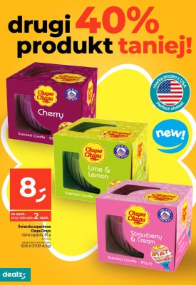 Świeca lime & lemon Chupa chups promocja