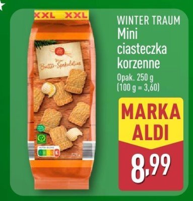 Mini ciasteczka korzenne  promocja w Aldi