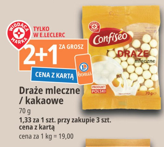 Draże kakaowe Wiodąca marka confiseo promocja