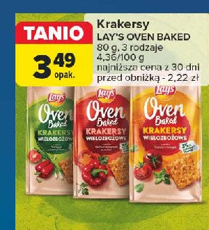 Krakersy wielozbożowe pomidor i bazylia Lay's oven baked (prosto z pieca) Frito lay lay's promocja