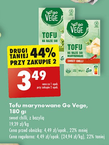 Tofu marynowane sweet chilli Govege promocja