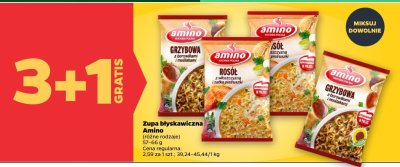 Zupa błyskawiczna, różne rodzaje 3+1 GRATIS promocja w Netto