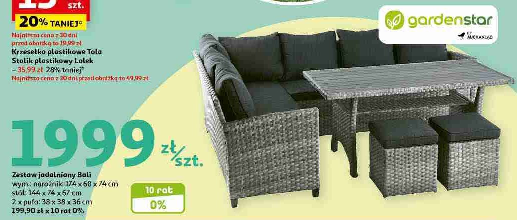 Zestaw wypoczynkowo bali pro Garden star promocja