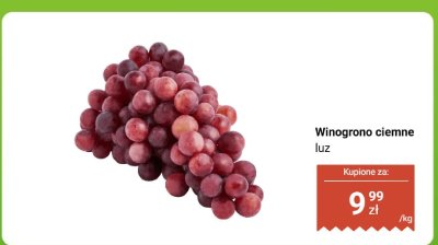 Winogrono ciemne luz promocja w Dino