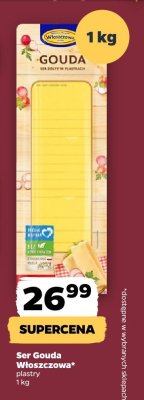 Ser Gouda Włoszczowa plastry promocja w Netto