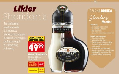 Likier Sheridan's promocja w Biedronka