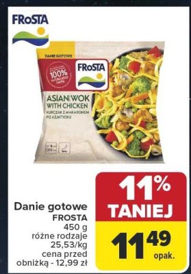 Danie gotowe FROSTA 450 g różne rodzaje promocja w Carrefour