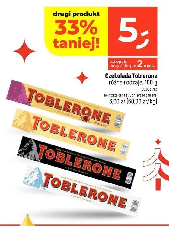 Czekolada Toblerone promocja