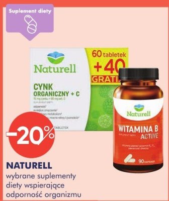 Suplement diety NATURELL wybrane suplementy diety wspierające odporność organizmu promocja w Super-Pharm