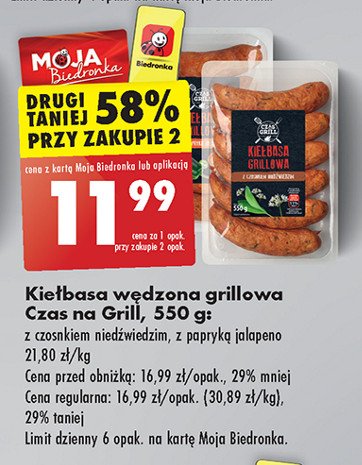 Kiełbasa grillowa z papryką jalapeno Czas na grill promocja